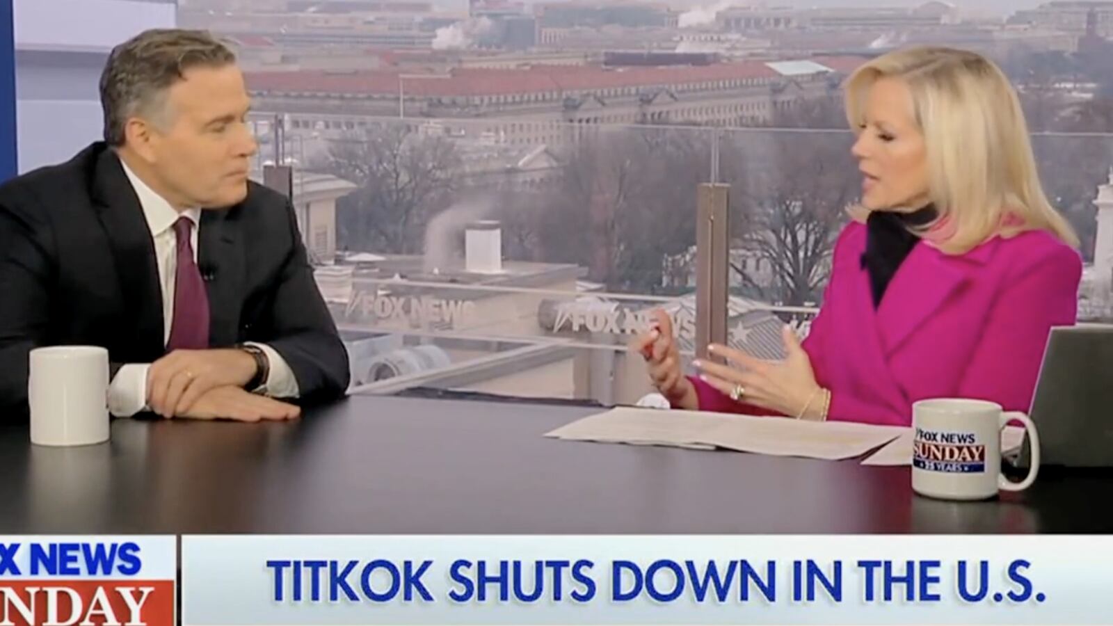 A regular Sunday morning interview on Fox News became a viral sensation over an unfortunate spelling error.