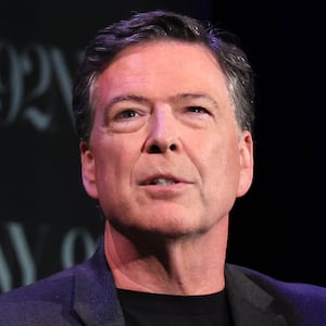 James Comey speaks onstage during Former FBI Director James Comey In Conversation With MSNBC's Nicolle Wallace at 92NY on May 30, 2023 in New York City.
