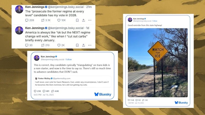 Ken Jennings has criticized the Trump administration on social media.