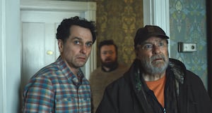 Matthew Rhys and Stephen Root in Window's Bay.