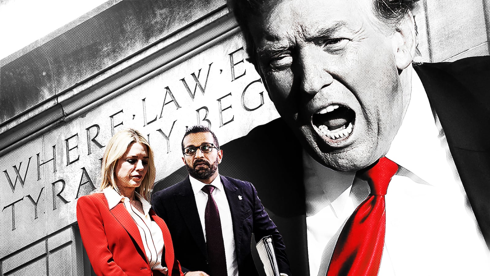 Donald Trump rages at the Department of Justice.