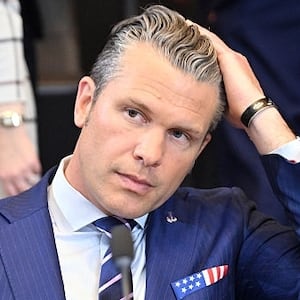 US Secretary of Defense Pete Hegseth attends the meeting of NATO Ministers of Defence at NATO Headquarters.