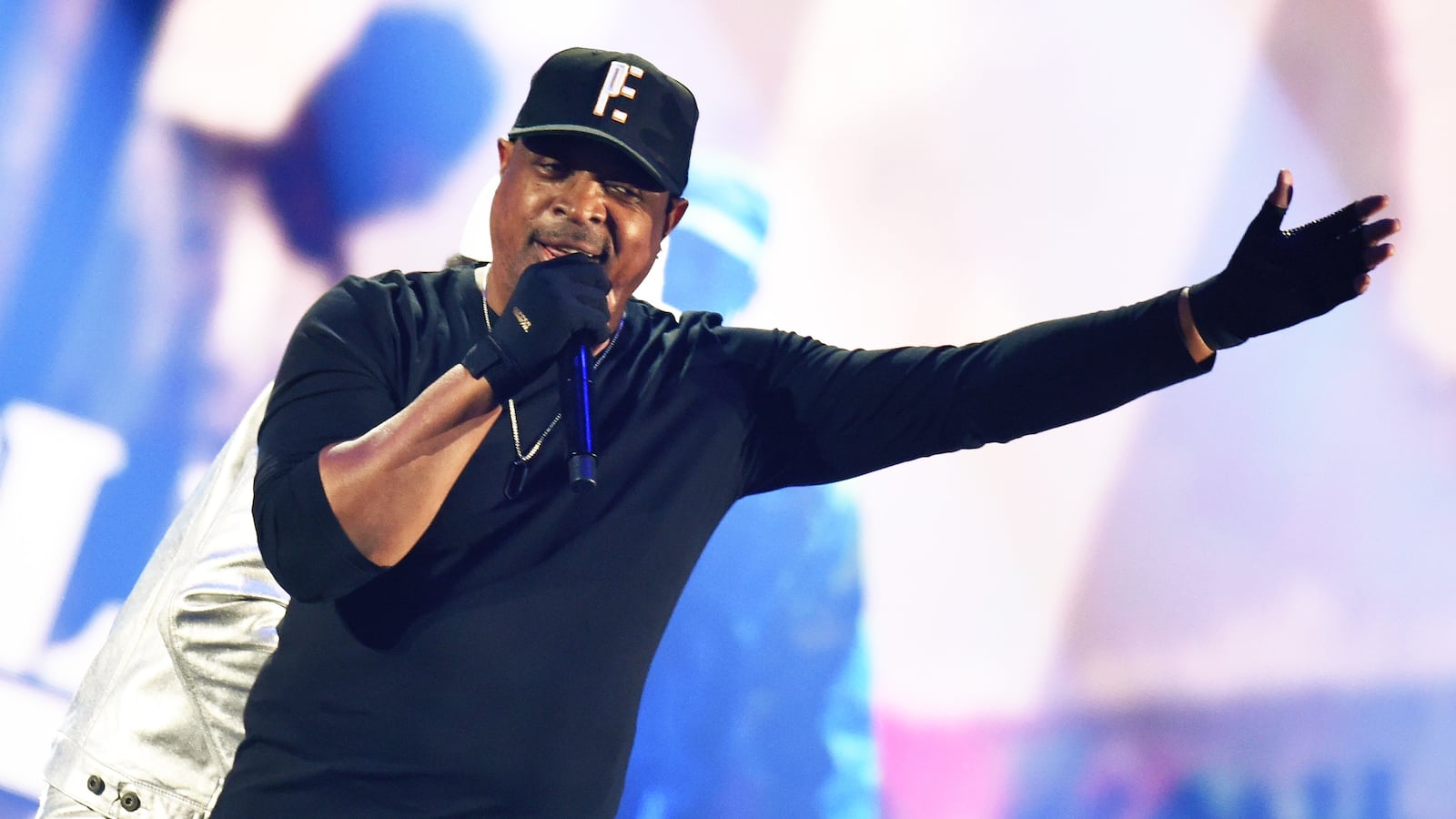 Chuck D, of Public Enemy performs onstage at the 2023 iHeartRadio Music Festival at the T-Mobile Arena on September 23, 2023 in Las Vegas, Nevada.