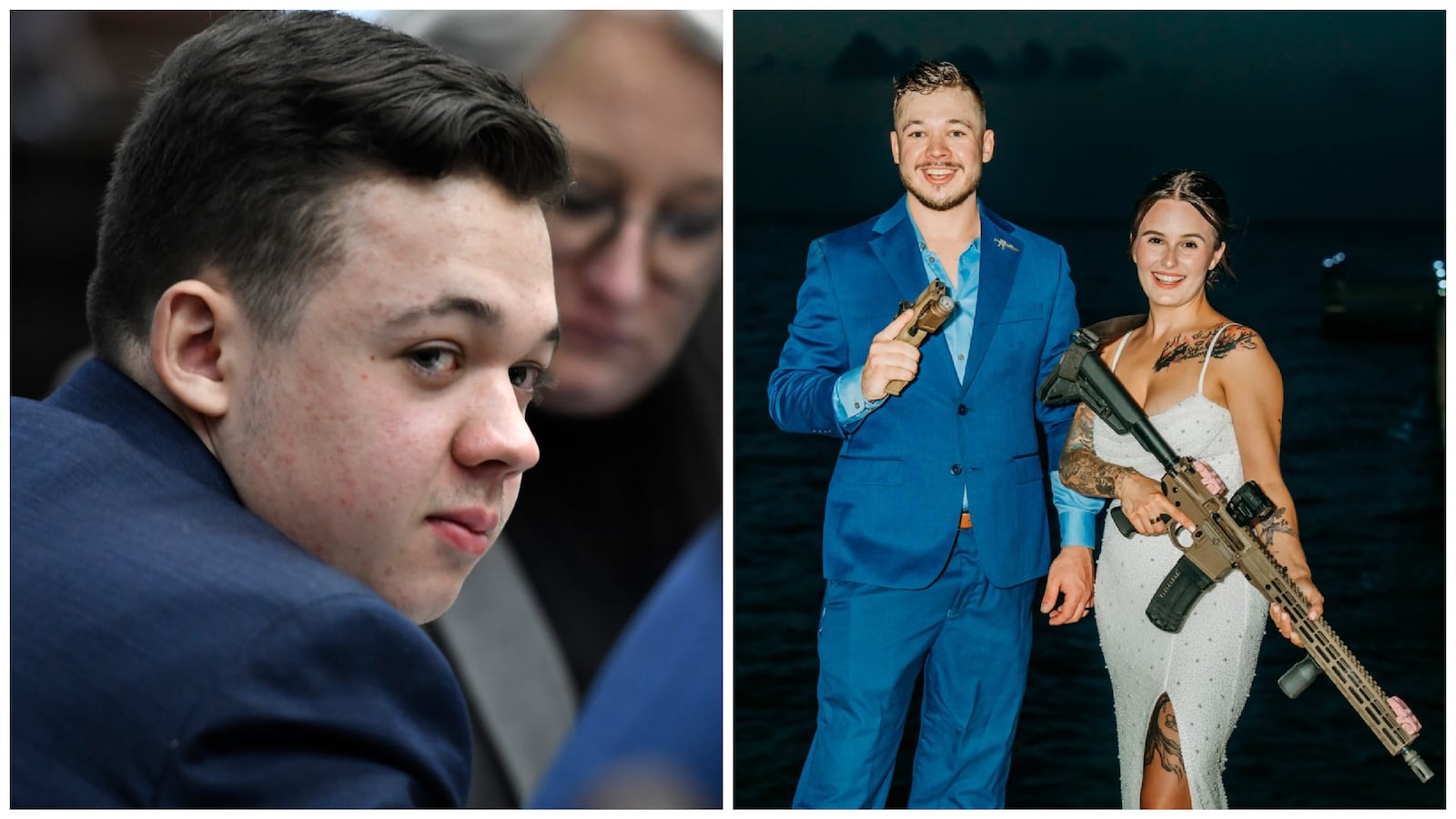 Kyle Rittenhouse and his new wife