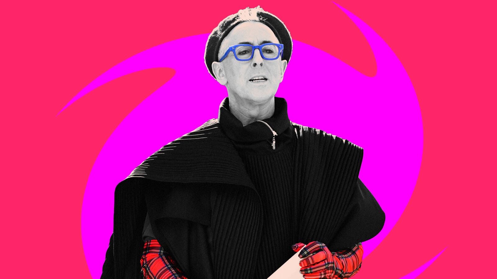 A photo illustration of Alan Cumming on The Traitors.