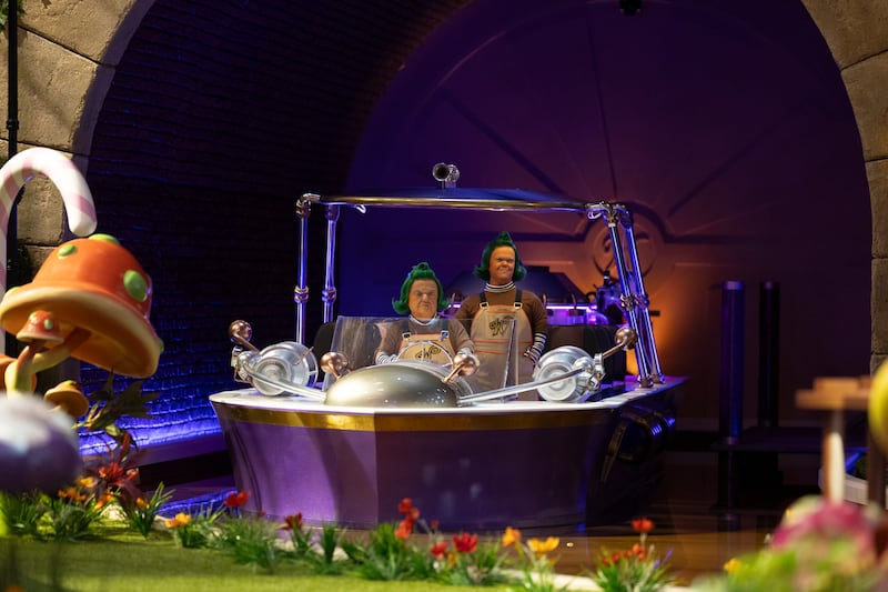 Set visit to 'Wonka's The Golden Ticket'