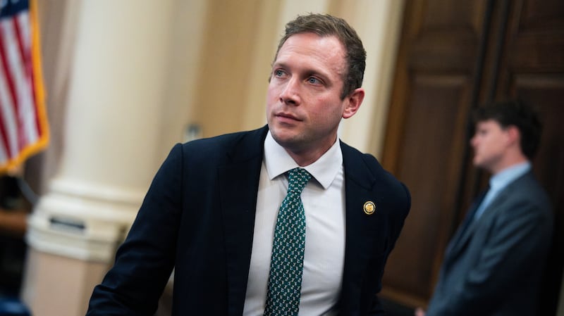 UNITED STATES - JUNE 4: Rep. Max Miller, R-Ohio, attends the Ways and Means Committee hearing on the priorities of the Treasury Department in Longworth building on Thursday, June 4, 2026. Treasury Secretary Scott Bessent testified. (Tom Williams/CQ-Roll Call, Inc via Getty Images