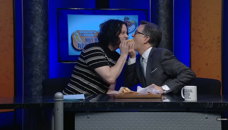 Stephen Colbert hosts Only in Monroe.