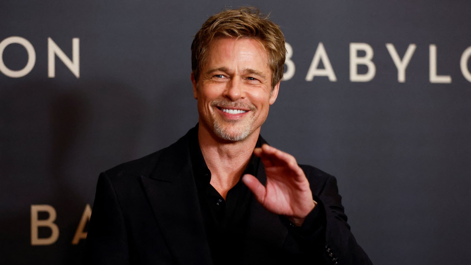 Actor Brad Pitt poses during a photocall for the film “Babylon” at the Grand Rex in Paris, Jan. 14, 2023..