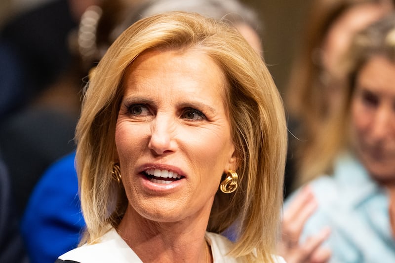 Fox News host Laura Ingraham watches from the audience during former Director of the National Institute of Allergy and Infectious Diseases Dr. Anthony Fauci's appearance before the Senate Homeland Security and Governmental Affairs Committee hearing in the Dirksen Senate Office Building on Wednesday, July 29, 2026.