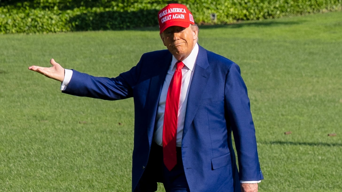 President Donald Trump, pictured June 21, thanked Iran for an "early notice" of its strike on the U.S. base in Qatar on June 23, 2025.