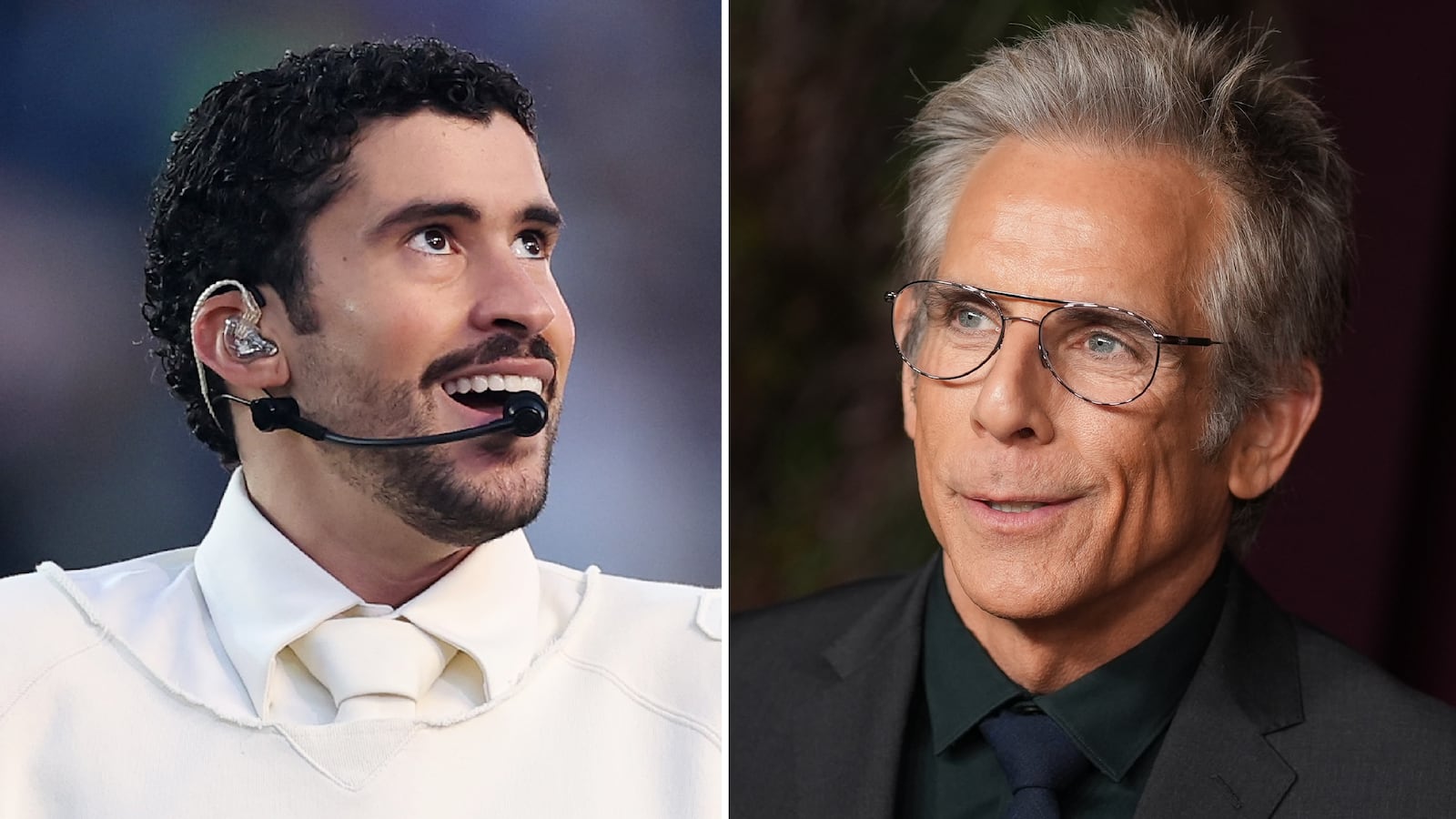 Bad Bunny and Ben Stiller