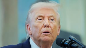 WASHINGTON, DC - DECEMBER 15: U.S. President Donald Trump speaks to reporters after a ceremony for the presentation of the Mexican Border Defense Medal in the Oval Office of the White House on December 15, 2025 in Washington, DC. During the ceremony, Trump recognized the first 13 service members to receive the recently established Mexican Border Defense Medal (MBDM), which recognizes service members supporting Customs and Border Protection on the U.S.-Mexico border. (Photo by Anna Moneymaker/Getty Images)
