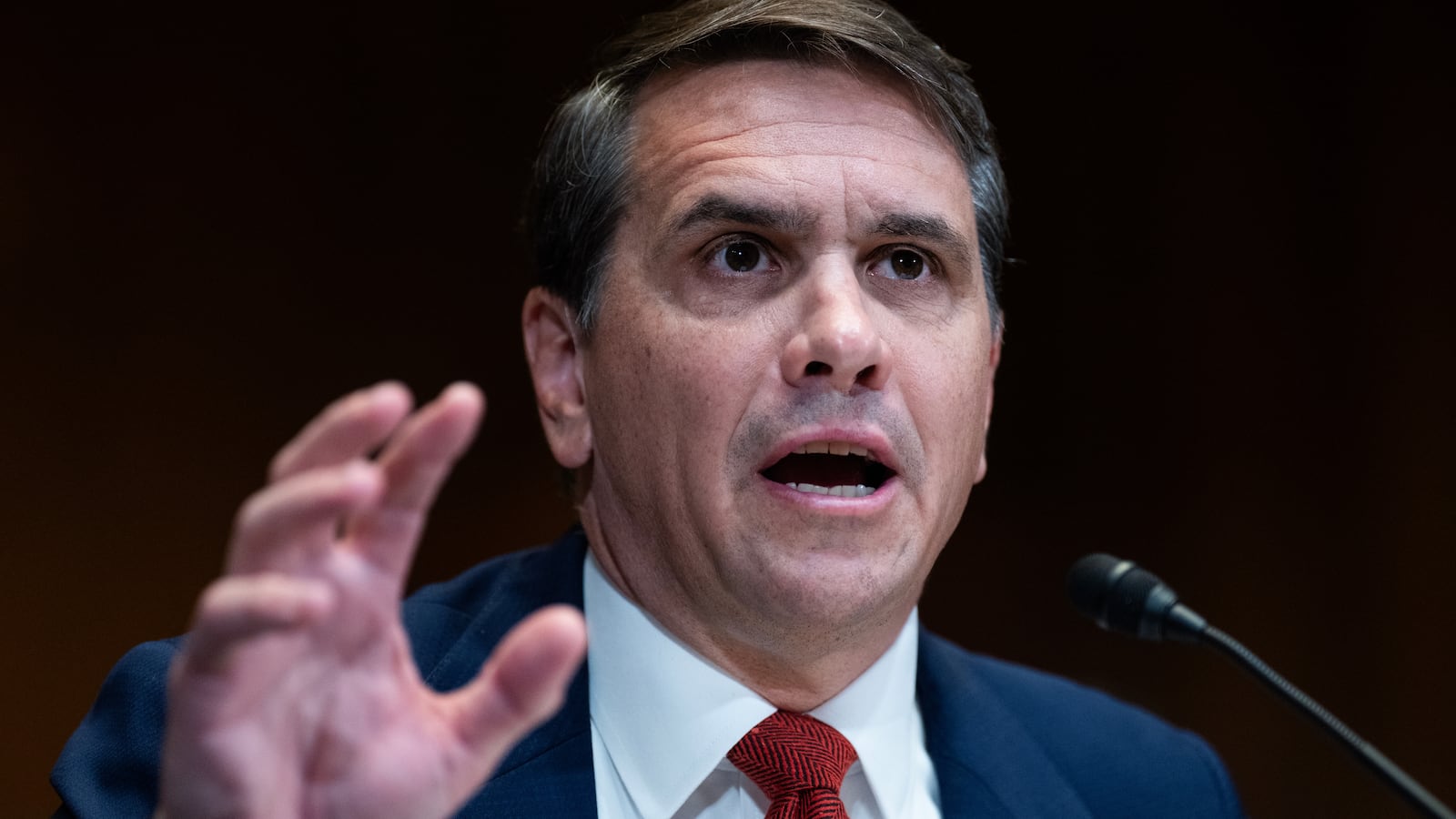 Acting Attorney General Todd Blanche would not commit to making sure violent offenders who beat Capitol police on January 6 were not eligible for payouts from the new $1.776 billion fund while testifying before a Senate subcommittee on Capitol Hill on May 19, 2026.