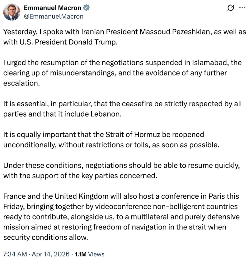 Emmanuel Macron on X