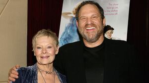 NEW YORK - NOVEMBER 28: (U.S. TABS OUT & HOLLYWOOD REPORTER OUT) Actress Dame Judi Dench and Harvey Weinstein attend a special screening for The Weinstein Company's Mrs. Henderson November 28, 2005 in New York City.