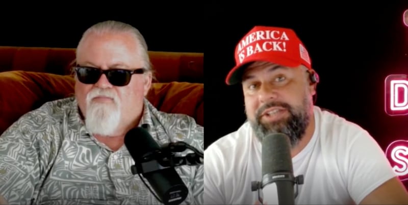 Beatty (right) and Dilley (left) recapped their invitation to the White House for Trump's speech, seemed amazing by him speaking for 20 minutes after the cameras were off.