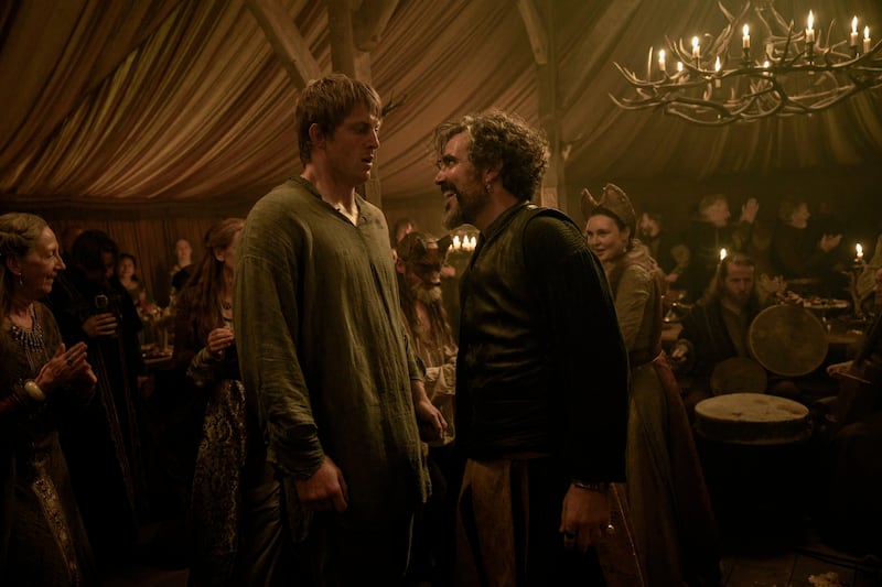 Peter Claffey and Daniel Ings in A Knight of the Seven Kingdoms.