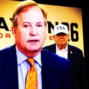 Ken Paxton, Donald Trump photo illustration
