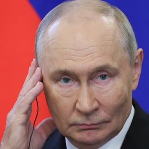 Russia's President Vladimir Putin attends a meeting