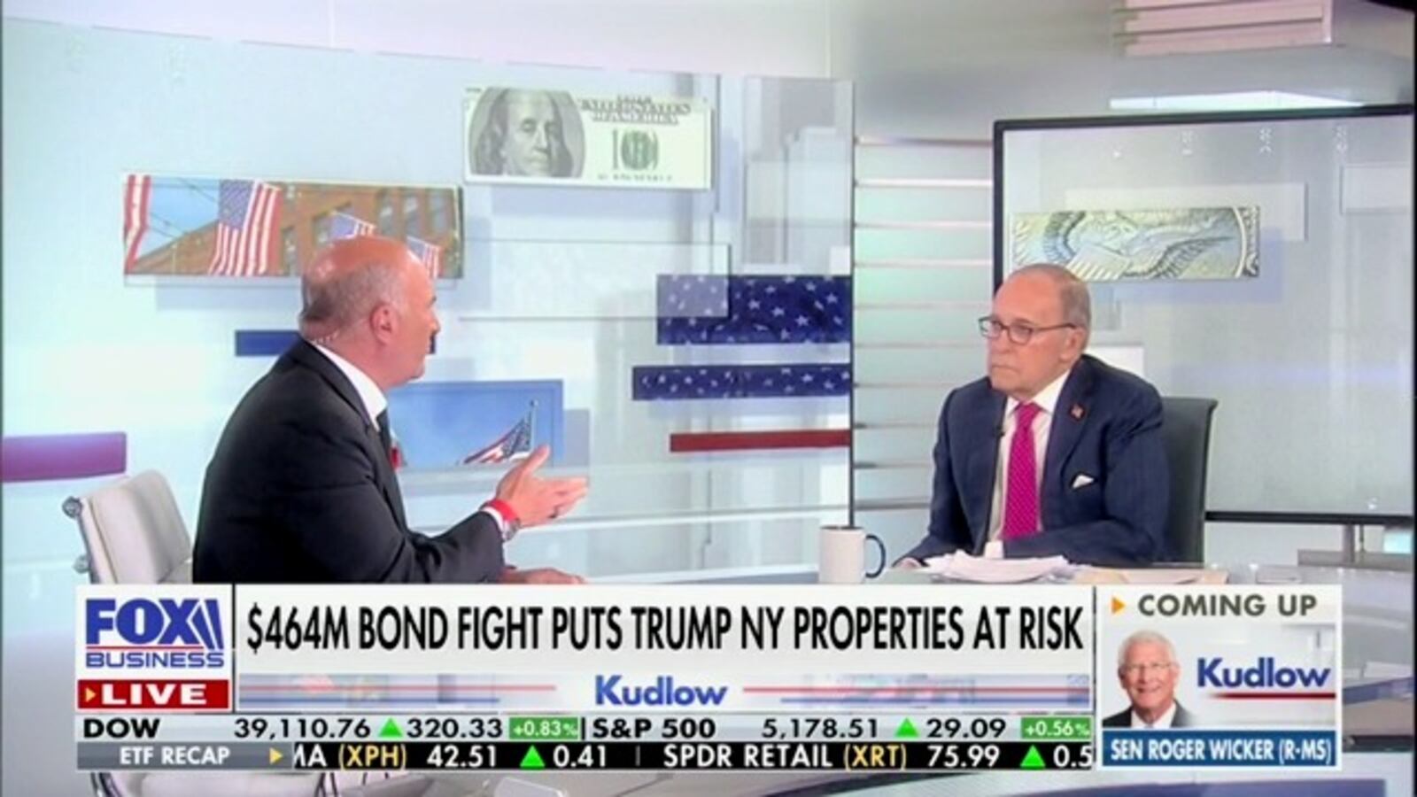 Larry Kudlow interviews Kevin O'Leary on Fox Business.