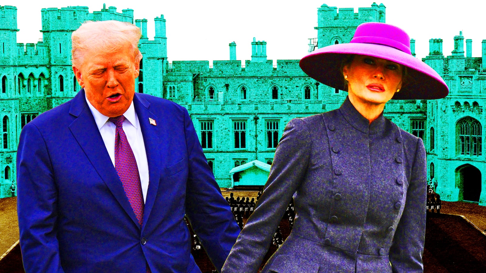 Donald Trump, Melania Trump photo illustration