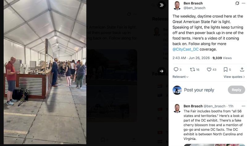 Social media user shares images of the Great American State Fair.