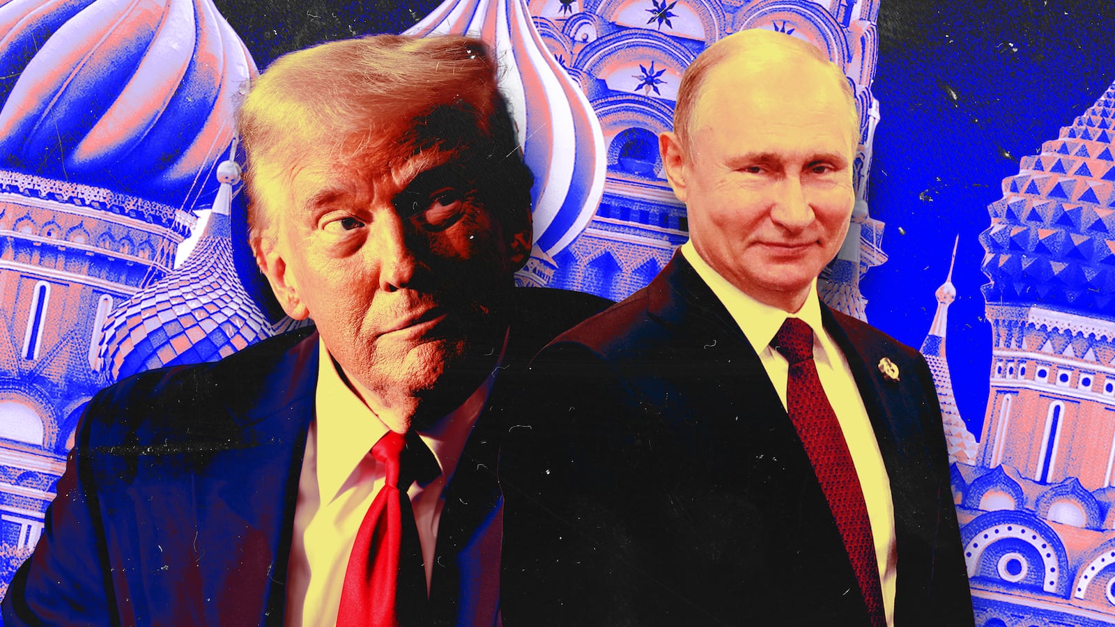 A photo illustration of Donald Trump and Vladimir Putin.
