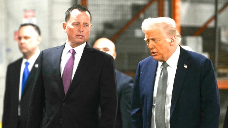 US President Donald Trump, alongside Kennedy Center Board of Trustees president Richard GrenellUS President Donald Trump, alongside Kennedy Center Board of Trustees president Richard Grenell, tours the John F. Kennedy Center for the Performing Arts in Washington, DC, on March 17, 2025. Trump was appointed chairman of the Kennedy Center on February 12, 2025, as a new board of trustees loyal to the US president brought his aggressive rightwing, anti-"woke" stamp to Washington's premier arts venue.
