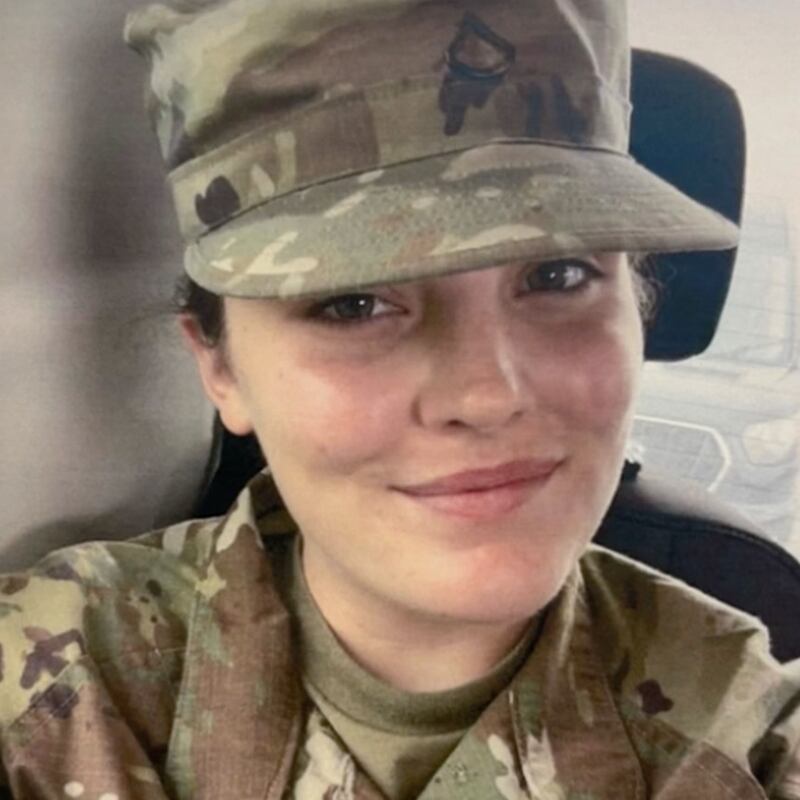 National Guard Members Andrew Wolfe and Sarah Beckstrom