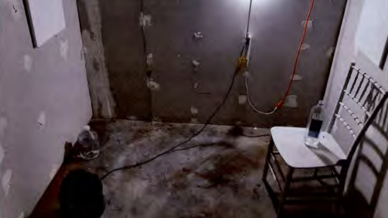 Inside suspect Negasi Zuberi's alleged makeshift holding cell.