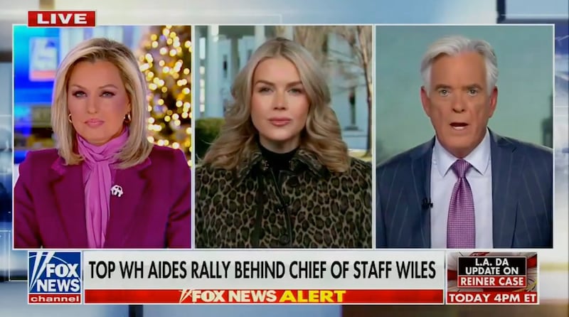 Leavitt stood firmly behind her boss on Fox News on Tuesday.