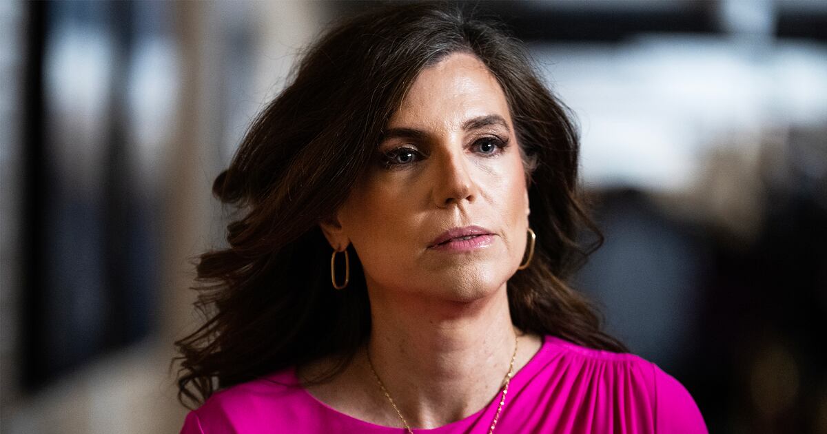 Rep. Nancy Mace, R-S.C., makes his way to a House Republican Conference meeting with President Donald Trump on the budget reconciliation bill in the U.S. Capitol on May 20, 2025.