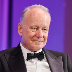 BERLIN, GERMANY - JANUARY 17: Stellan Skarsgård attends the press conference after the award ceremony at the 38th European Film Awards at Haus der Kulturen der Welt on January 17, 2026 in Berlin, Germany. (Photo by Gerald Matzka/Getty Images)