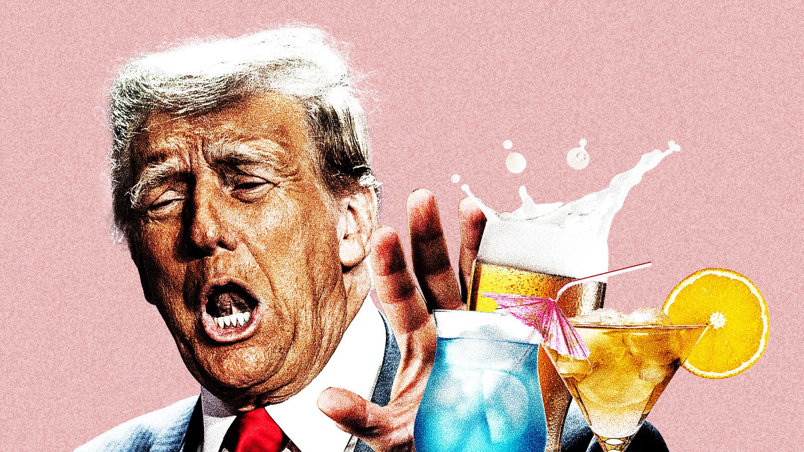 Trump bans booze.