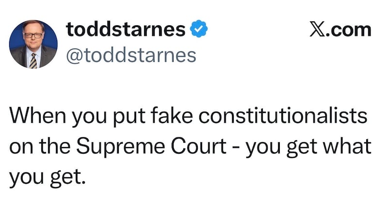 Conservatives were not happy with Barrett's ruling.