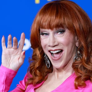 LOS ANGELES, CALIFORNIA - NOVEMBER 21:Kathy Griffin attends Out100 2025 Celebration at Nya Studios on November 21, 2025 in Los Angeles, California. (Photo by Frazer Harrison/Getty Images)