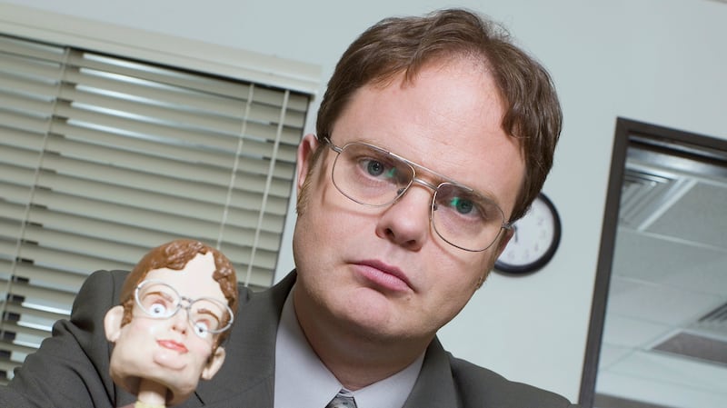 Rainn Wilson as Dwight Schrute.