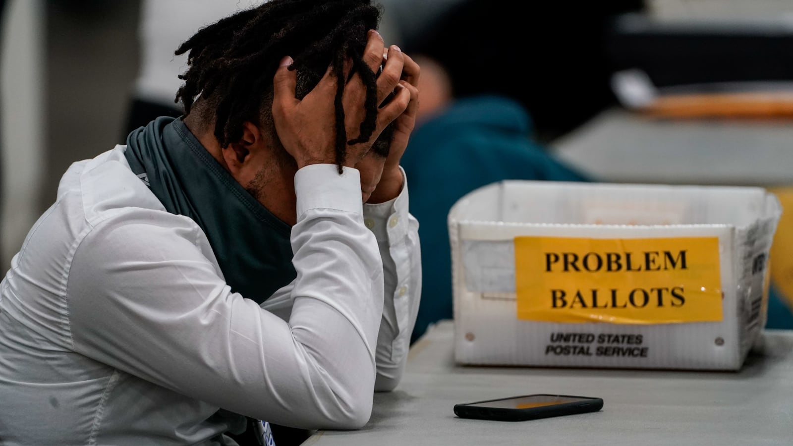 A photo of Michigan ballot counter