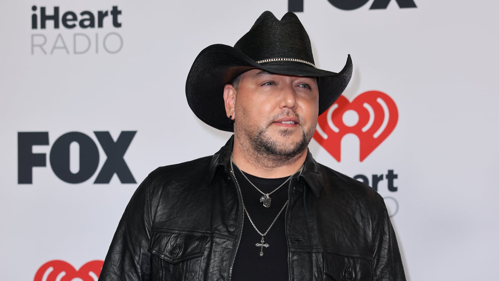 Jason Aldean poses on the red carpet at the iHeartRadio Music Awards, at Shrine Auditorium in Los Angeles, Californian, U.S., March 22, 2022.