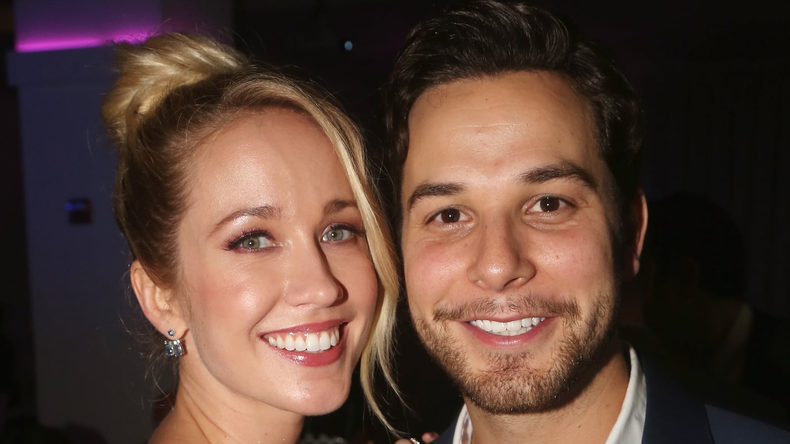 Anna Camp and former husband Skylar Astin.