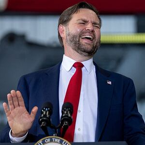U.S. Vice President JD Vance speaks at ConcordPadgett Regional Airport on September 24, 2025 in Concord, North Carolina.