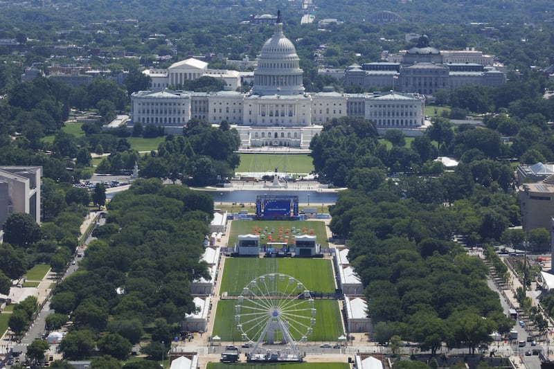 The 250th anniversary celebrations have been marred by the botched Lincoln Memorial Reflecting Pool project.