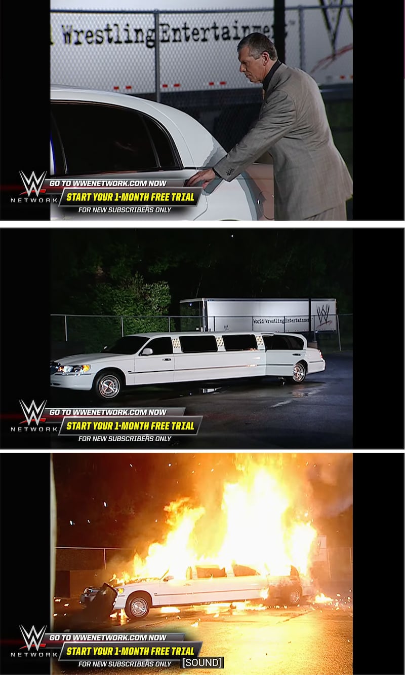 Vince McMahon limo explosion