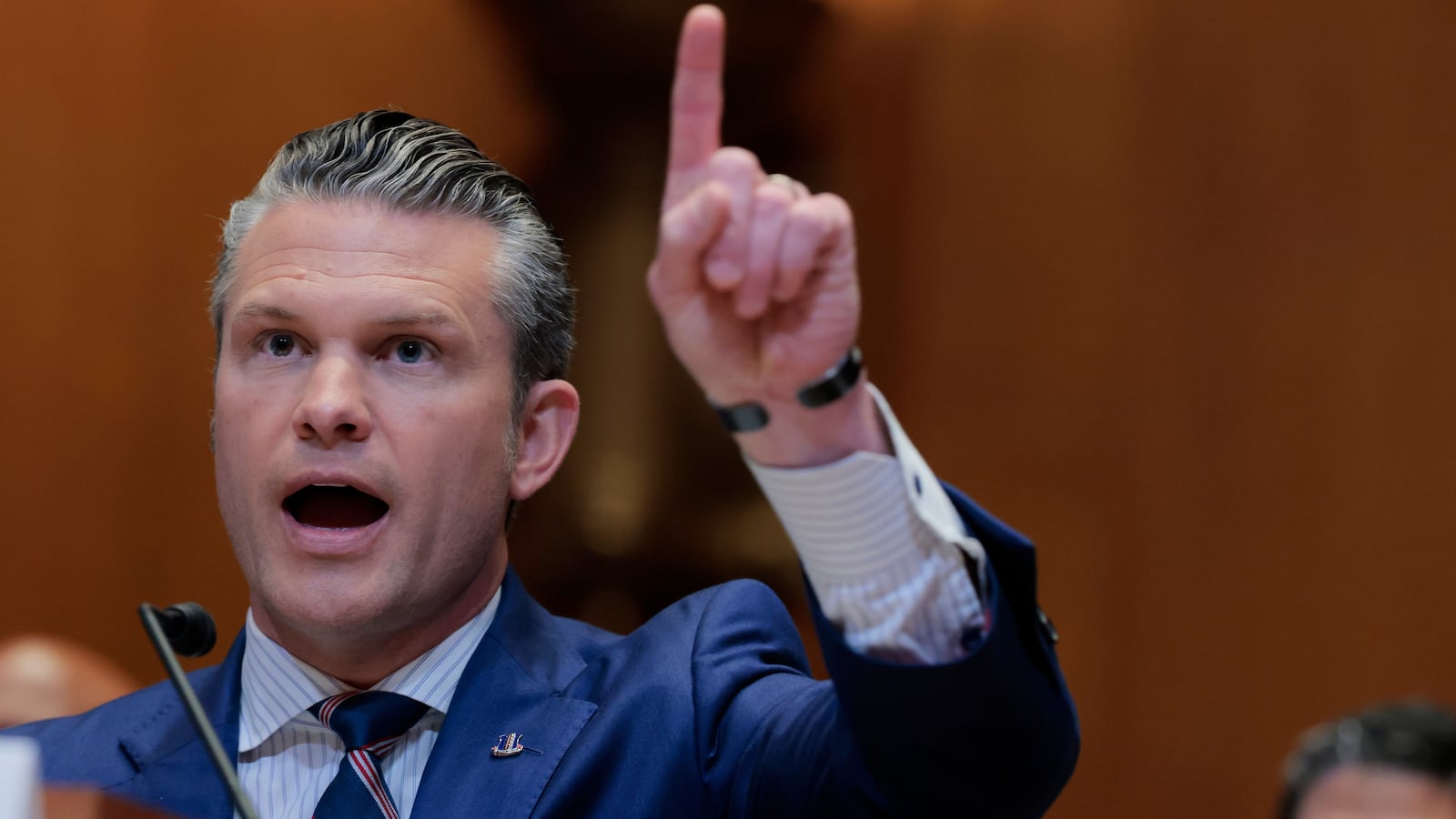WASHINGTON, DC - JUNE 11: U.S. Defense Secretary Pete Hegseth testifies during a hearing before the Senate Appropriations Committee in the Dirksen Senate Office Building on June 11, 2025 in Washington, DC. The Senate Appropriations Subcommittee on Defense met with Department of Defense officials to discuss U.S. President Donald Trump’s fiscal year 2026 budget request. (Photo by Anna Moneymaker/Getty Images)