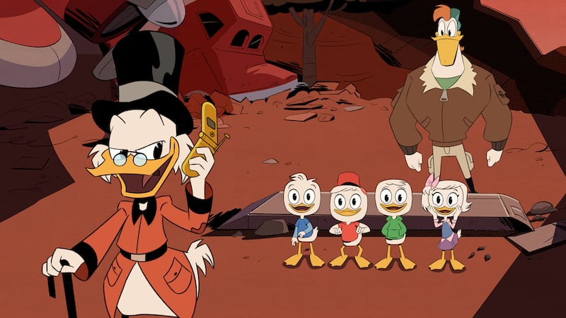 Donald Duck reluctantly takes his nephews Huey, Dewey and Louie to the home of their reclusive great-uncle Scrooge McDuck.