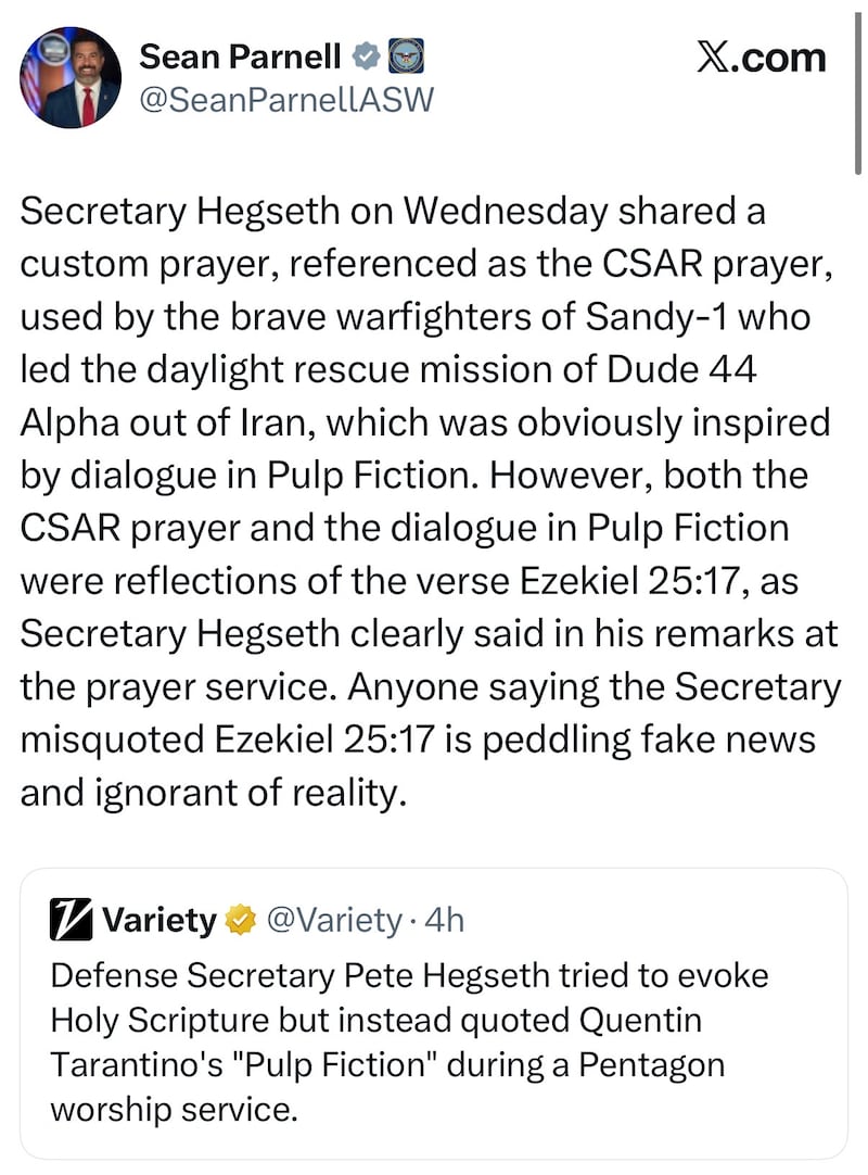 sean parnell statement x