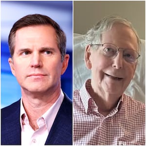 Andy Beshear and Mitch McConnell.