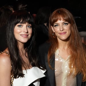 Dakota Johnson and Riley Keough attend as Watchmaker Vacheron Constantin celebrates the Anatomy of Beauty on June 15, 2022 in Beverly Hills, California. (Photo by Presley Ann/Getty Images for Vacheron Constantin)