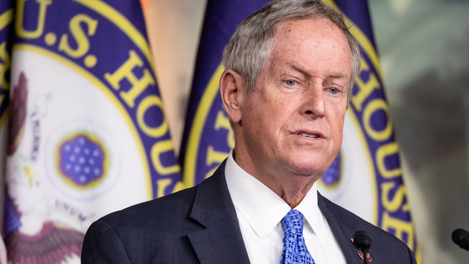 Representative Joe Wilson (R-SC) speaks about his experiences during a trip to Israel and Auschwitz-Birkenau as part of a bipartisan delegation from the House of Representatives on January 28, 2020 in Washington, DC.